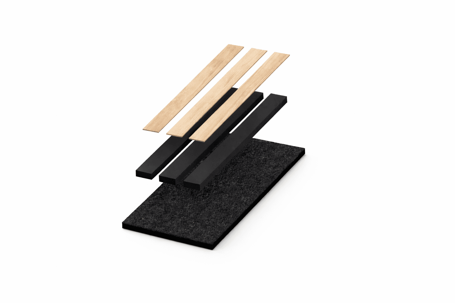 Acoustic panel layers